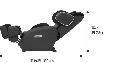 リクライニングしているとき